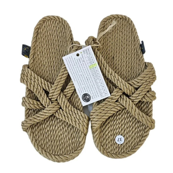 Nomadic State of Mind Womens  Rope Sandals Size 37 / 7-7.5 USA Made Boho NWT - Picture 2 of 8